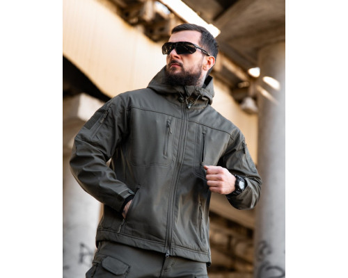 Міська тактична куртка MAXIMUS софтшел light grey ПП7983