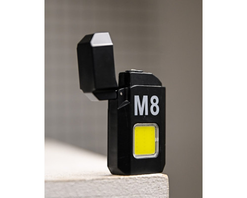 Електроімпульсна запальничка M8 USB з ліхтариком ПП8038