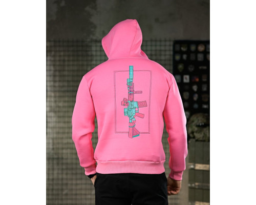 Мілітарі худі на флісі GENESIS M14 pink ПП8068
