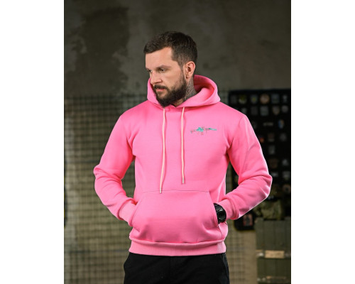 Мілітарі худі на флісі GENESIS M14 pink ПП8068
