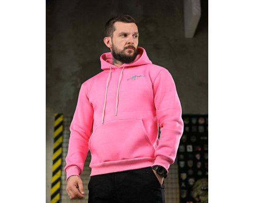 Мілітарі худі на флісі GENESIS M14 pink ПП8068