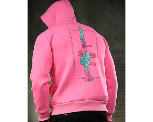 Мілітарі худі на флісі GENESIS M14 pink ПП8068