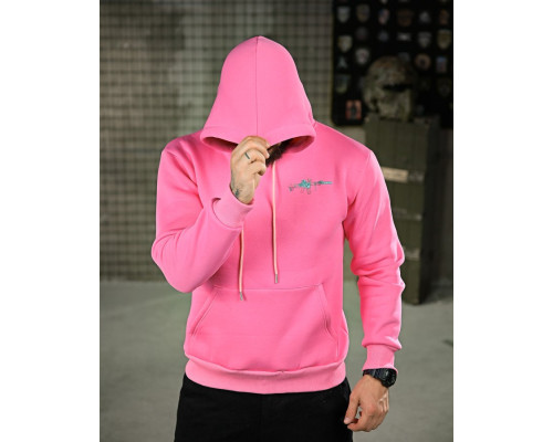 Мілітарі худі на флісі GENESIS M14 pink ПП8068
