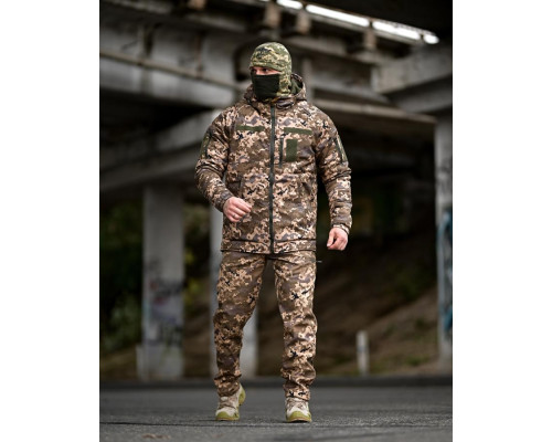 Зимовий тактичний костюм gamma original піксель ПП8166