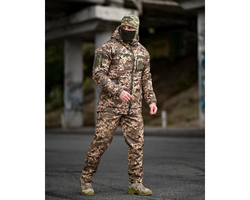 Зимовий тактичний костюм gamma original піксель ПП8166