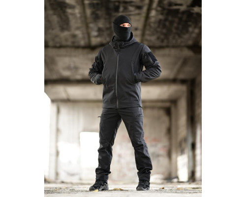 Тактичний костюм Softshell 5в1 LUNAR чорний ТР6407
