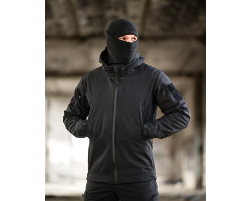 Тактичний костюм Softshell 5в1 LUNAR чорний ТР6407