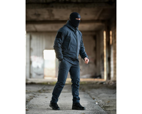 Тактичний костюм Softshell 5в1 LUNAR синій ДСНС ТР6409