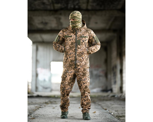 Тактичний костюм Softshell 5в1 LUNAR піксель ТР6410