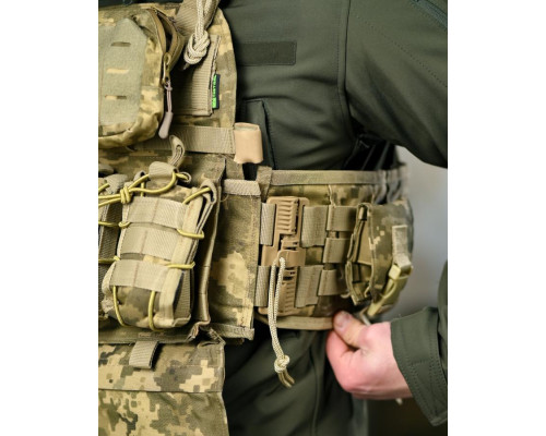 Плитоносій 4 швидких скидання з нашивкою 7.62 піксель ТР6430