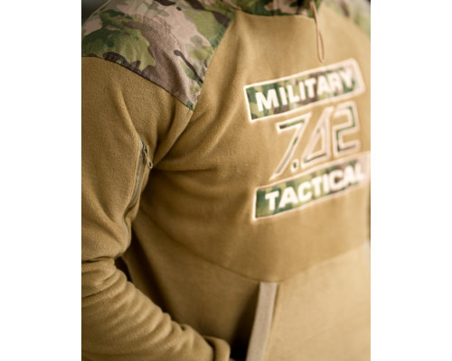 Флісова худі 7.62 Military Tactical coyot ТР6459