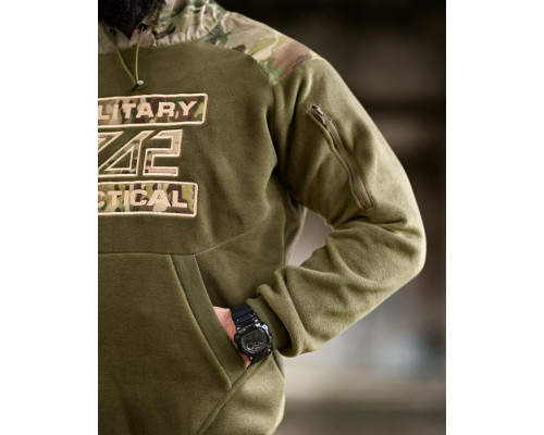 Флісова худі 7.62 Military Tactical oliva ТР6460