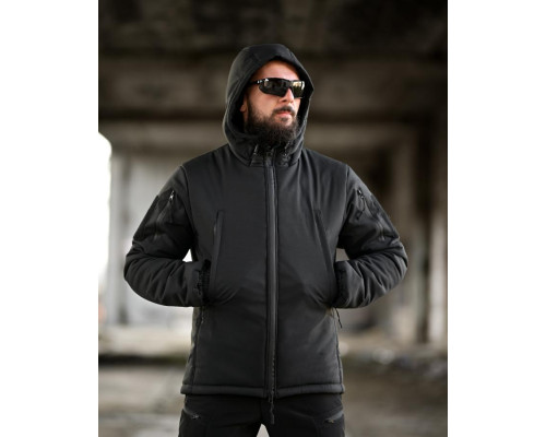 Зимовий тактичний костюм PANCER чорний ТР6498
