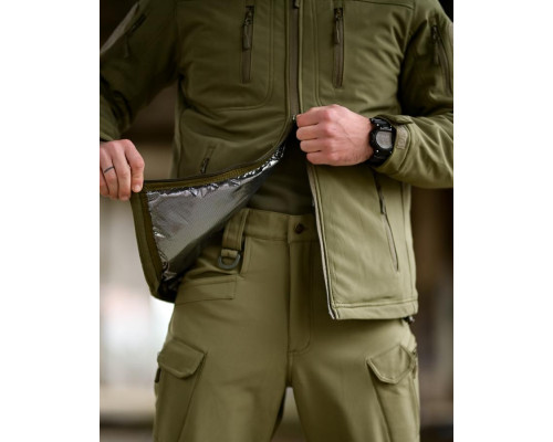 Зимовий тактичний костюм RENGER олива ТР6500