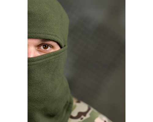 Флісова балаклава оливкова ТР6540