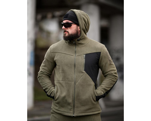 Флісовий спортивний тактичний костюм TARANTUL oliva/black ТР6552