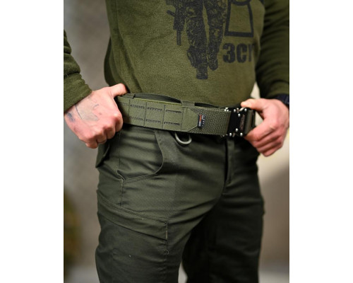 Тактичний ремінь Ranger Belt Attack Oliva ТР6637