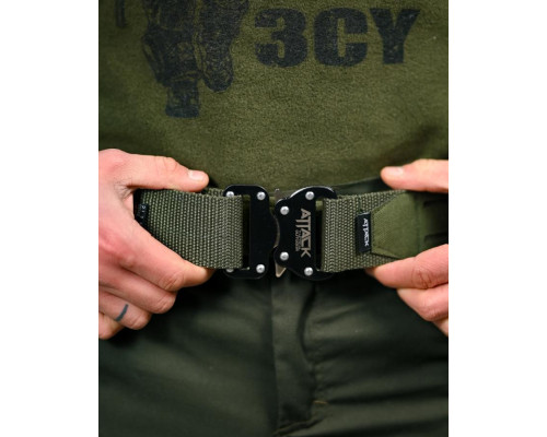 Тактичний ремінь Ranger Belt Attack Oliva ТР6637