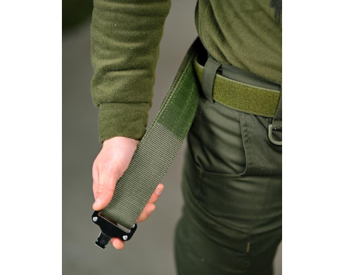 Тактичний ремінь Ranger Belt Attack Oliva ТР6637