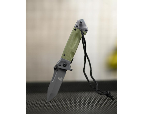 Ніж складаний інерційний Browning Tanto фліппер, олія G10+сталь, склобій, шнур ТР6764