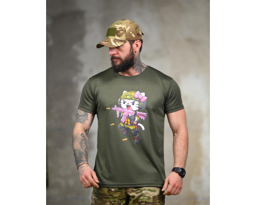 Тактична футболка SELION Warrior oliva ТР6760