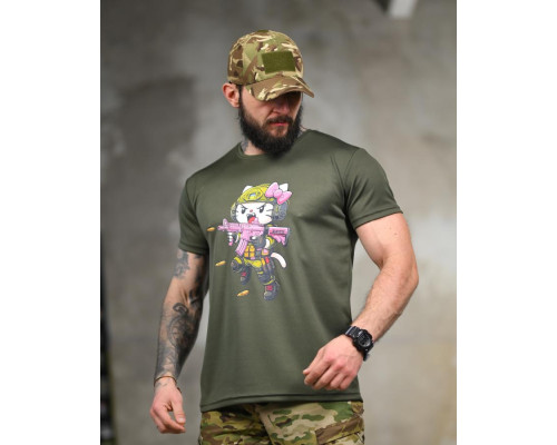 Тактична футболка SELION Warrior oliva ТР6760