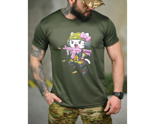 Тактична футболка SELION Warrior oliva ТР6760