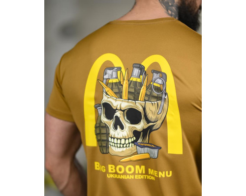 Тактична футболка SELION Boom menu coyot ТР6764