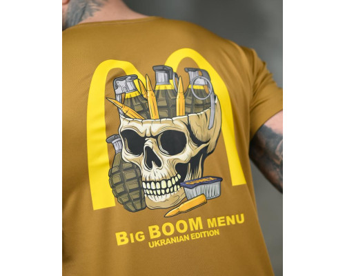 Тактична футболка SELION Boom menu coyot ТР6764