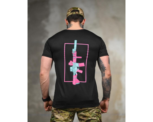 Тактична футболка SELION Gun black ТР6766