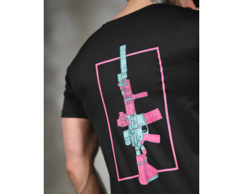 Тактична футболка SELION Gun black ТР6766