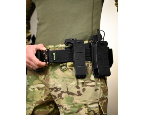 Функціональний тактичний пояс (battle belt) чорний ТР6771