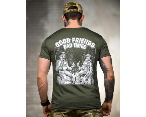 Тактична футболка SELION friends olive TR6769