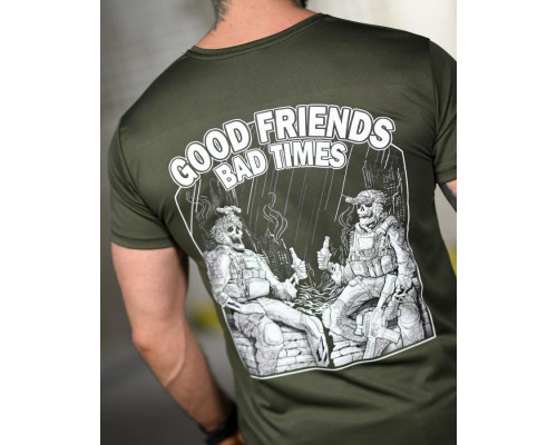 Тактична футболка SELION friends olive TR6769