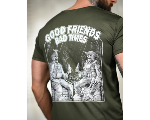 Тактична футболка SELION friends olive TR6769