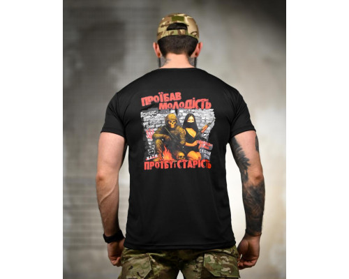 Тактична футболка SELION Молодість black ТР6778