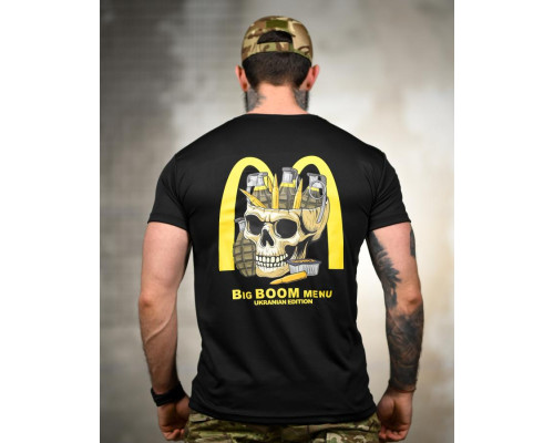 Тактична футболка SELION Boom menu black ТР6779