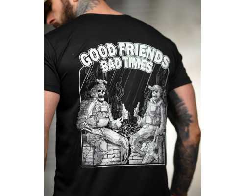 Тактична футболка SELION Friends black ТР6780