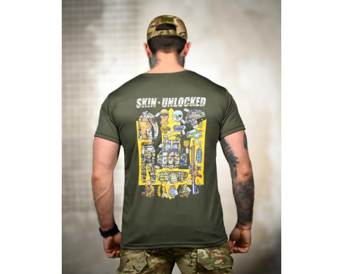 Tactical t-shirt SELION Unlocked olive TR6781