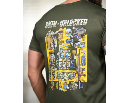 Tactical t-shirt SELION Unlocked olive TR6781
