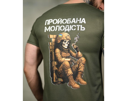 Тактична футболка SELION Молодість олива ТР6845