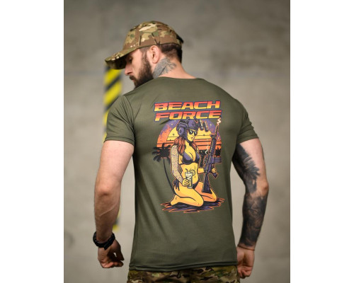 Тактична футболка SELION Force олива ТР6849