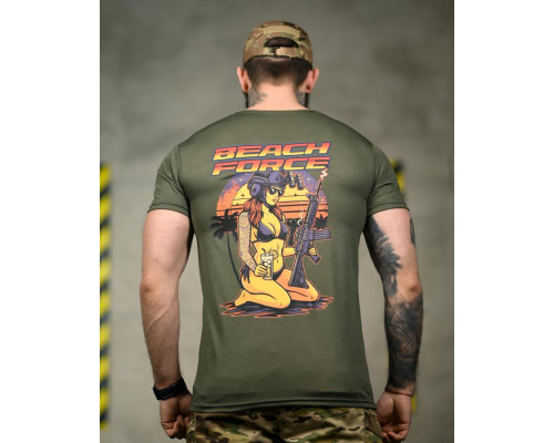 Тактична футболка SELION Force олива ТР6849