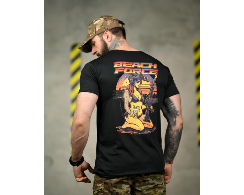 Тактична футболка SELION Force black ТР6850