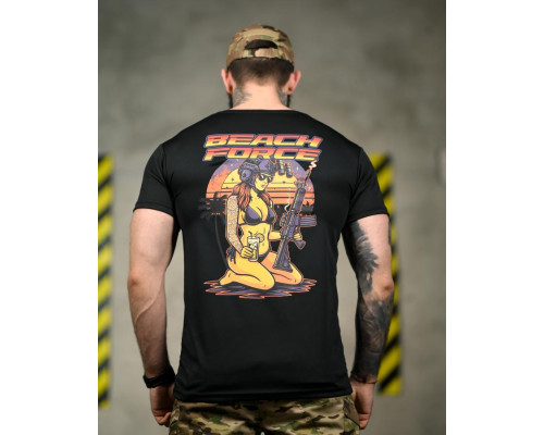 Тактична футболка SELION Force black ТР6850