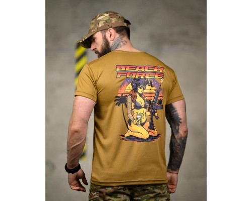 Тактична футболка SELION Force кайот ТР6852