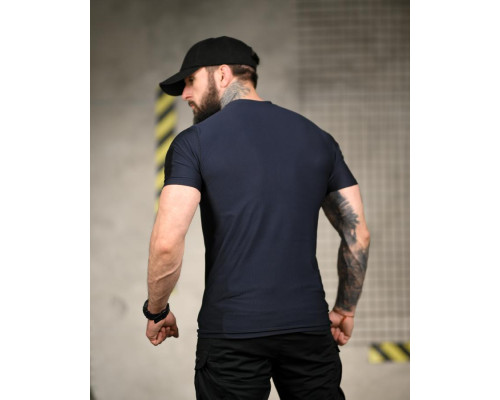 Тактична футболка (Compression Fit) синя ТР6914