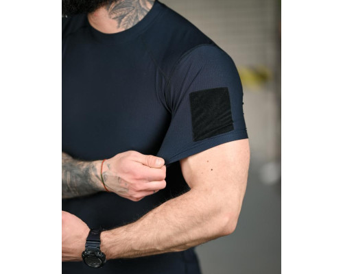 Тактична футболка (Compression Fit) синя ТР6914