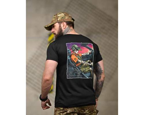 Тактична футболка SELION Водій black ТР6930