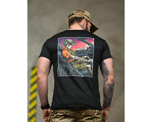 Тактична футболка SELION Водій black ТР6930
